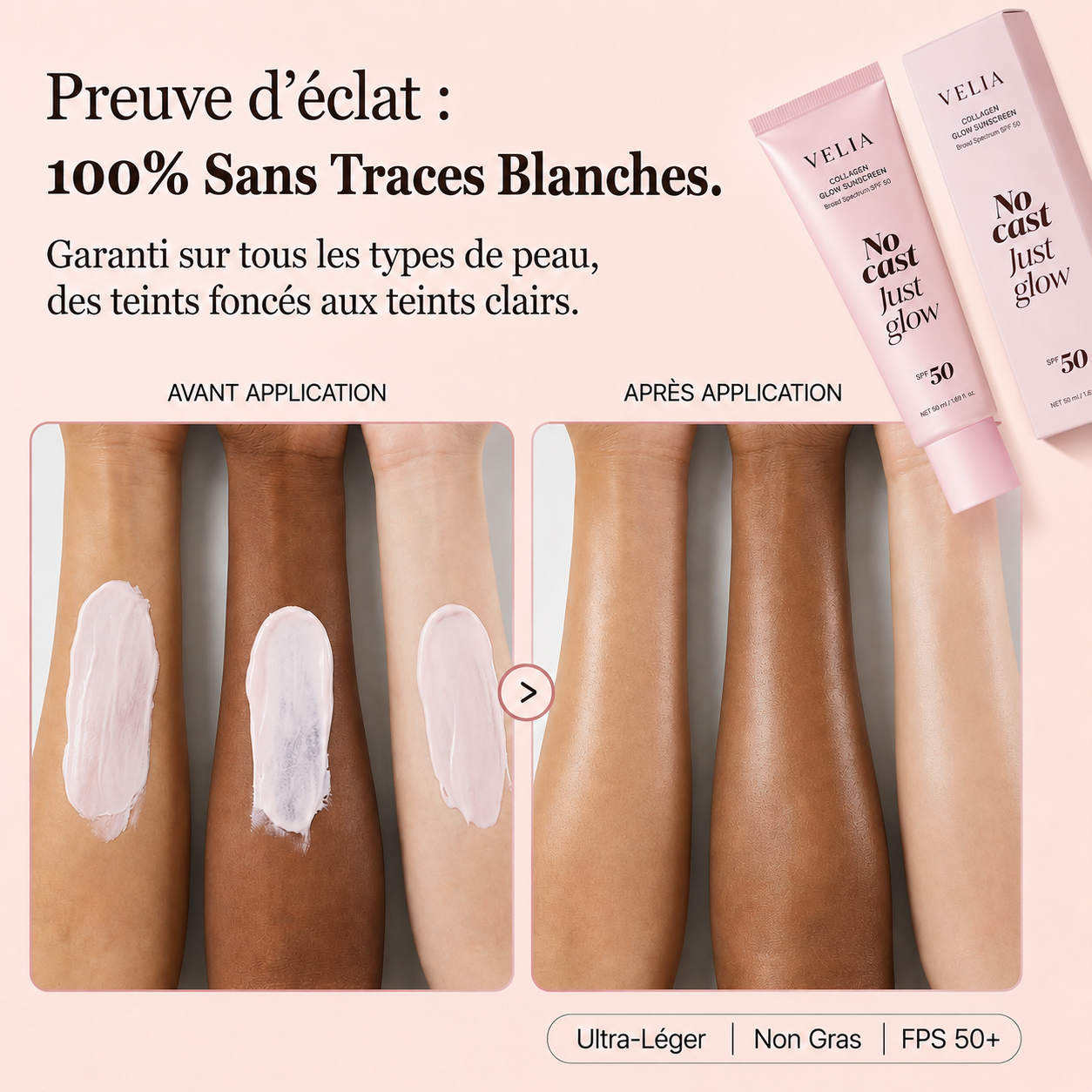 Preuve éclat : 100% sans voile blanc
